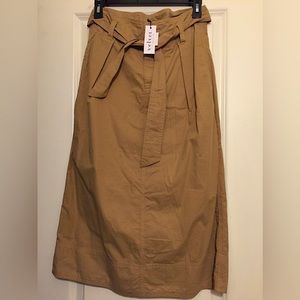 NWT Khaki/Tan midi skirt - Velvet by Graham & Spencer (Size 2)